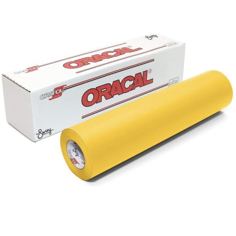 12" x 5 Feet YELLOW Oracal 651 Cricut Hobby Craft Decal Vinyl Sticker